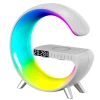 Nuevo control de voz inteligente luz tipo G sonido inalámbrico bluetooth altavoz bluetooth lámpara de escritorio cargada de música inalámbrica alarma multigrupo llamada bluetooth luces deslumbrantes pulsación de música en el hogar sistema de música multifuncional details Picture